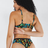 The Super Shroom | Neon Mushrooms Boob Hammock™ Triangle Bralette - Shinesty - Flyclothing LLC