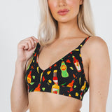 The Gotcha Sriracha | Hot Sauce Boob Hammock™ Plunge Bralette - Shinesty - Flyclothing LLC