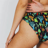 The Super Shroom | Neon Mushrooms Modal Bikini Underwear - Shinesty - Flyclothing LLC