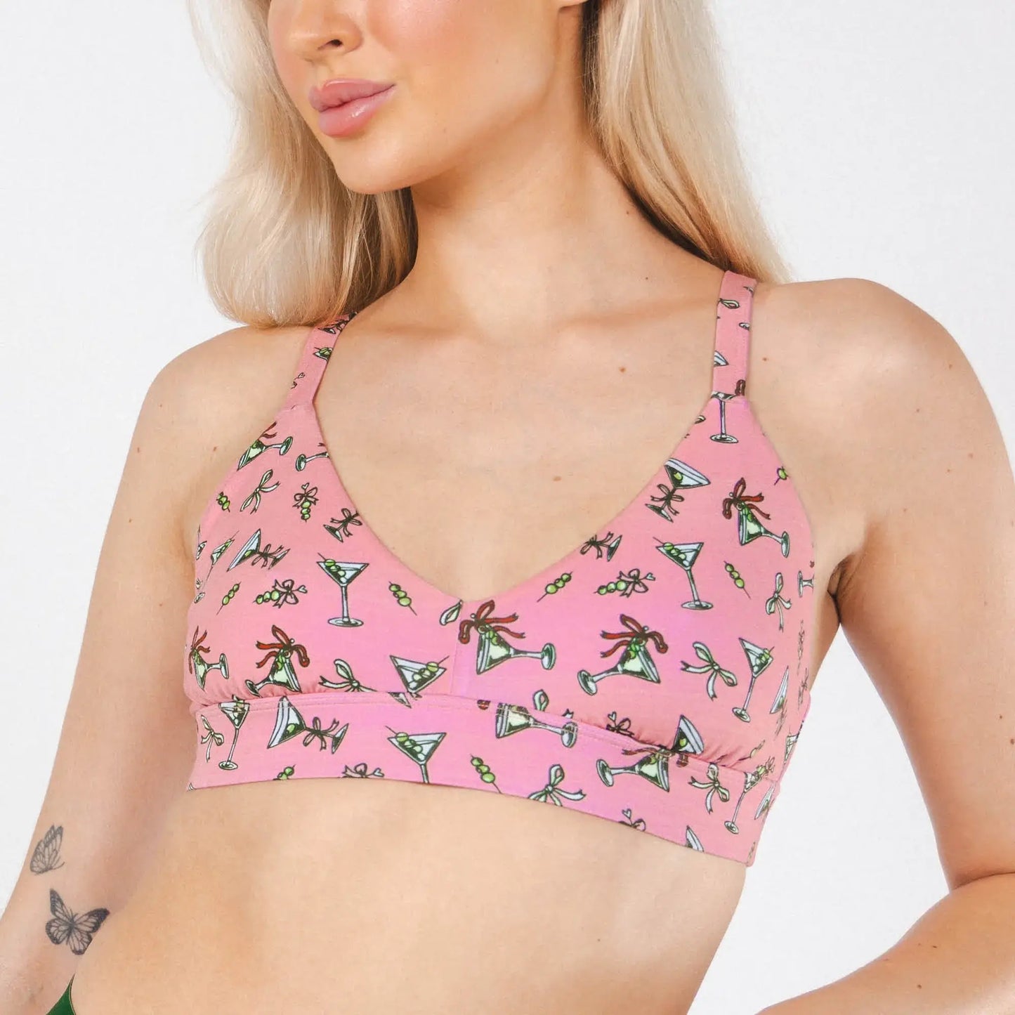 The Teeny Tini | Martini Boob Hammock™ Plunge Bralette - Shinesty - Flyclothing LLC