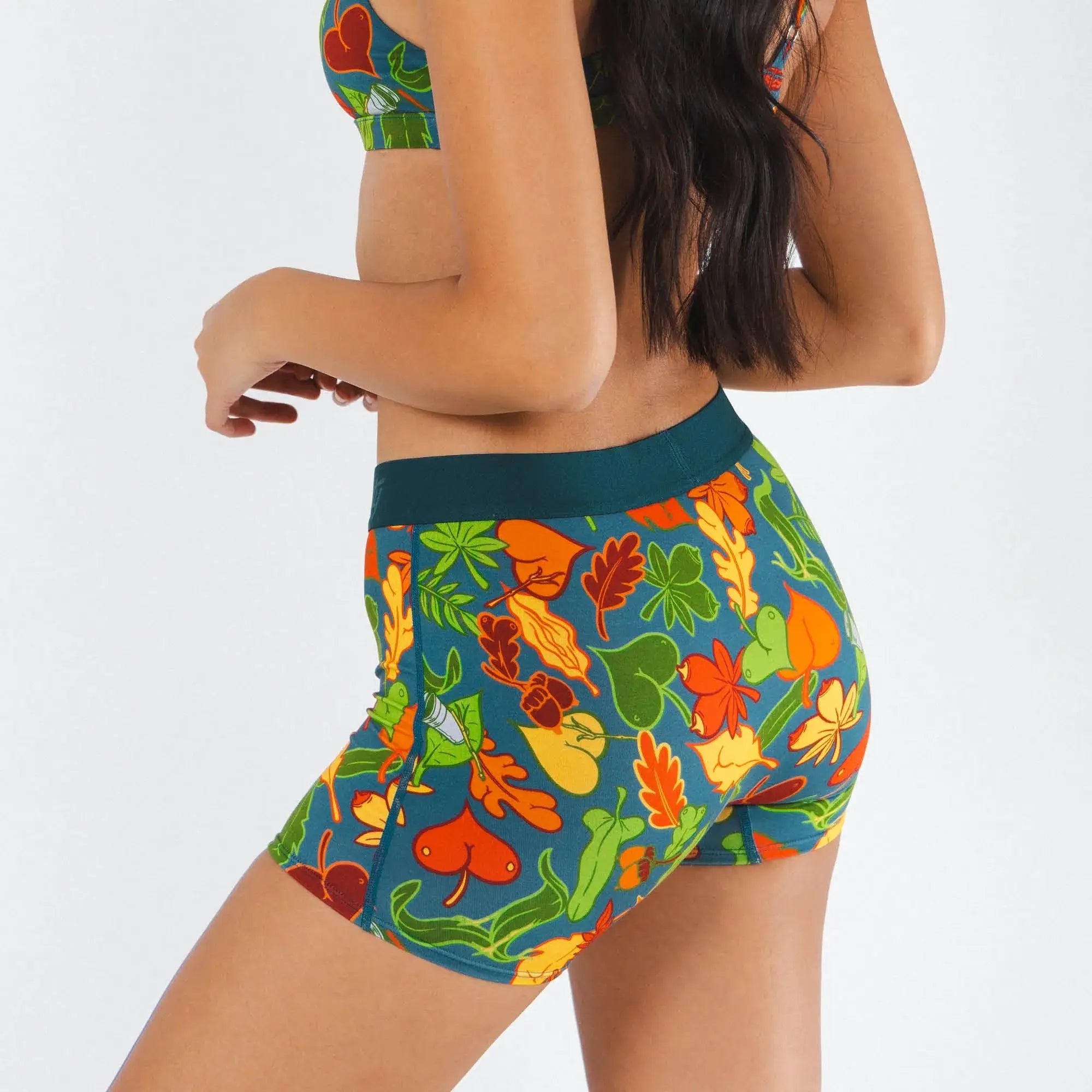 The Leaf Peeps | Naughty Leaves Women’s Boxers - Shinesty - Flyclothing LLC