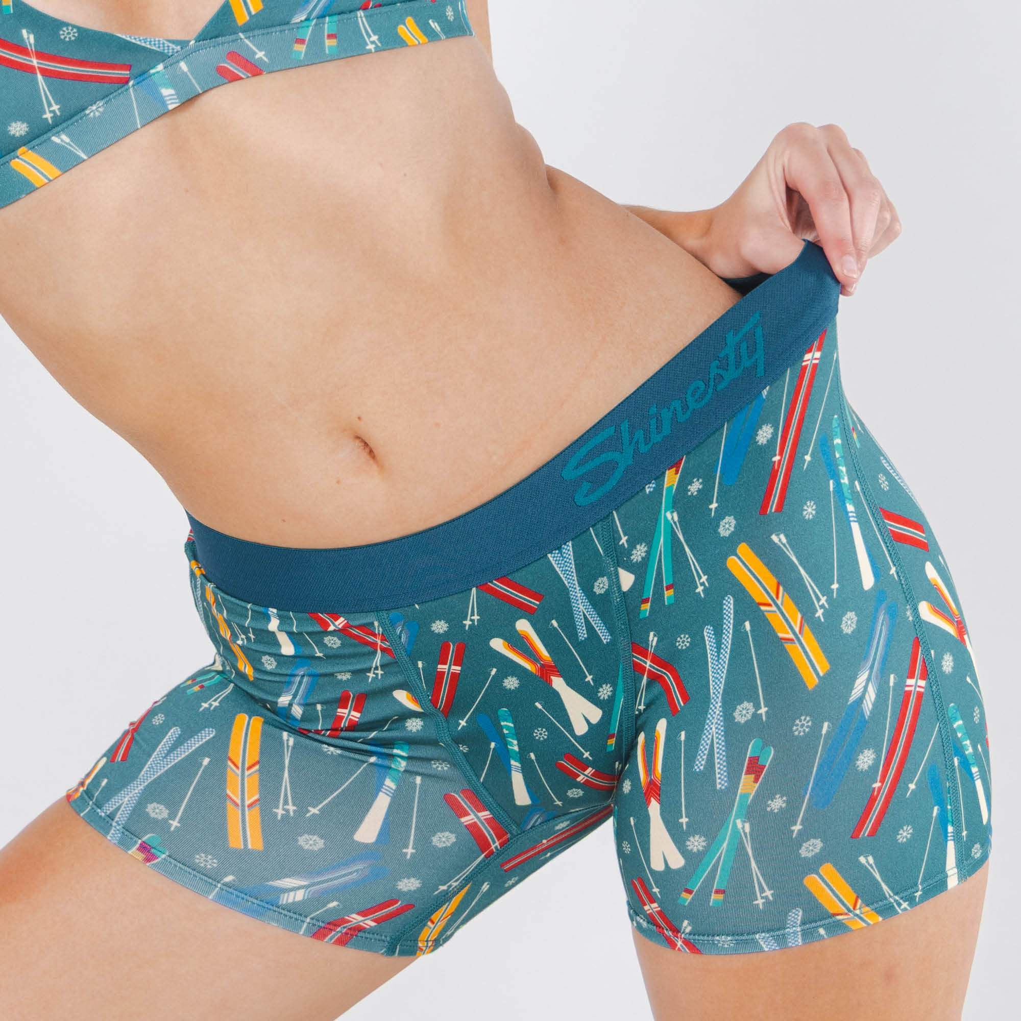 The Ski In Ski Out | Retro Ski Women’s Boxers - Shinesty - Flyclothing LLC