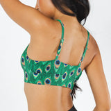 The Fancy Feather | Peacock Boob Hammock™ Scoop Bralette - Shinesty - Flyclothing LLC