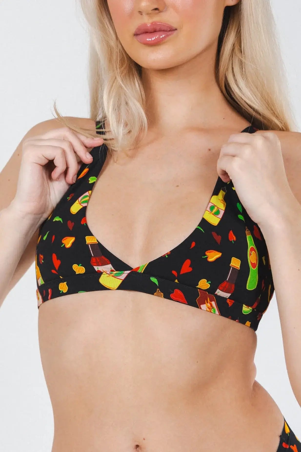 The Gotcha Sriracha | Hot Sauce Boob Hammock™ Triangle Bralette - Shinesty - Flyclothing LLC