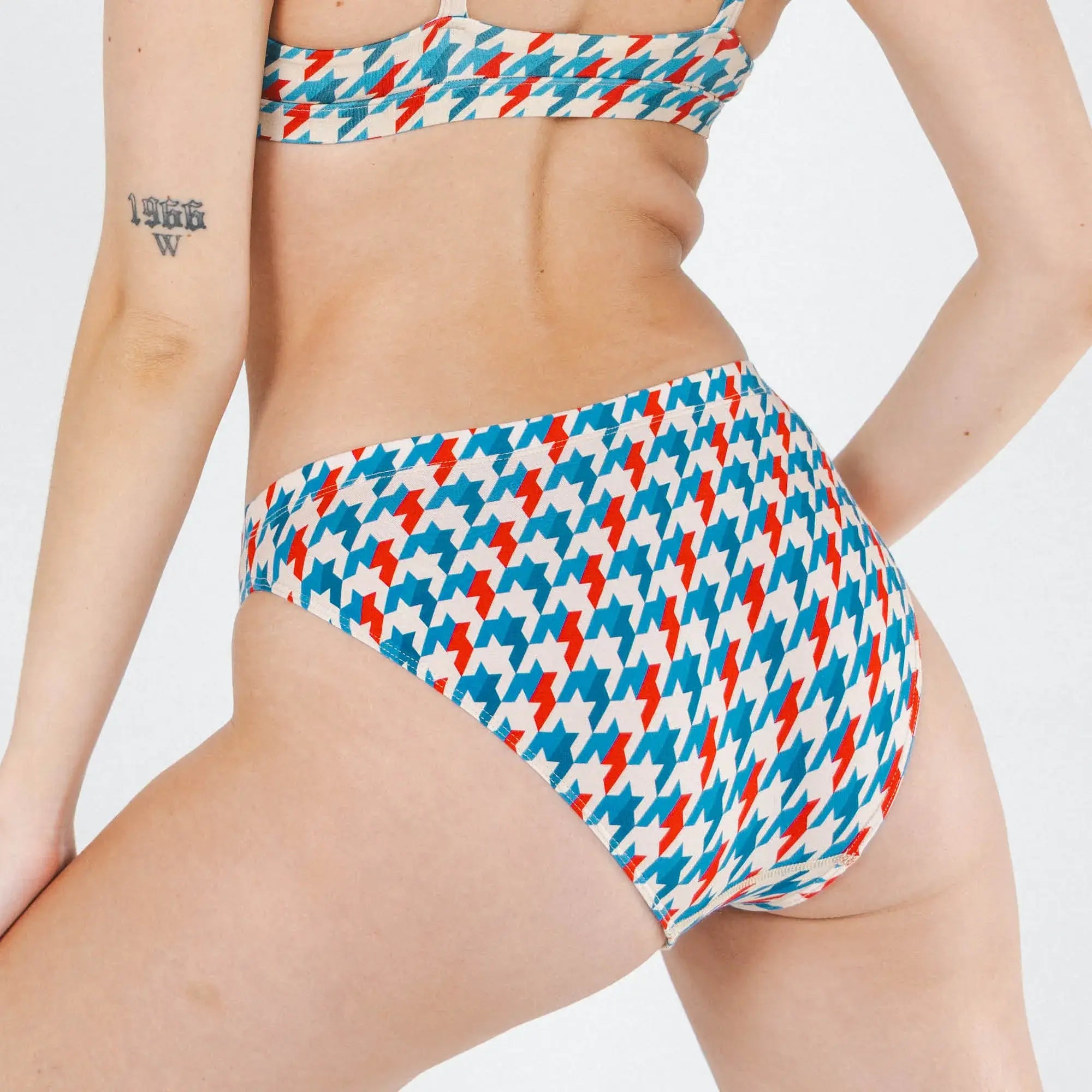 The Swanky | Retro Houndstooth Modal Bikini Underwear - Shinesty - Flyclothing LLC