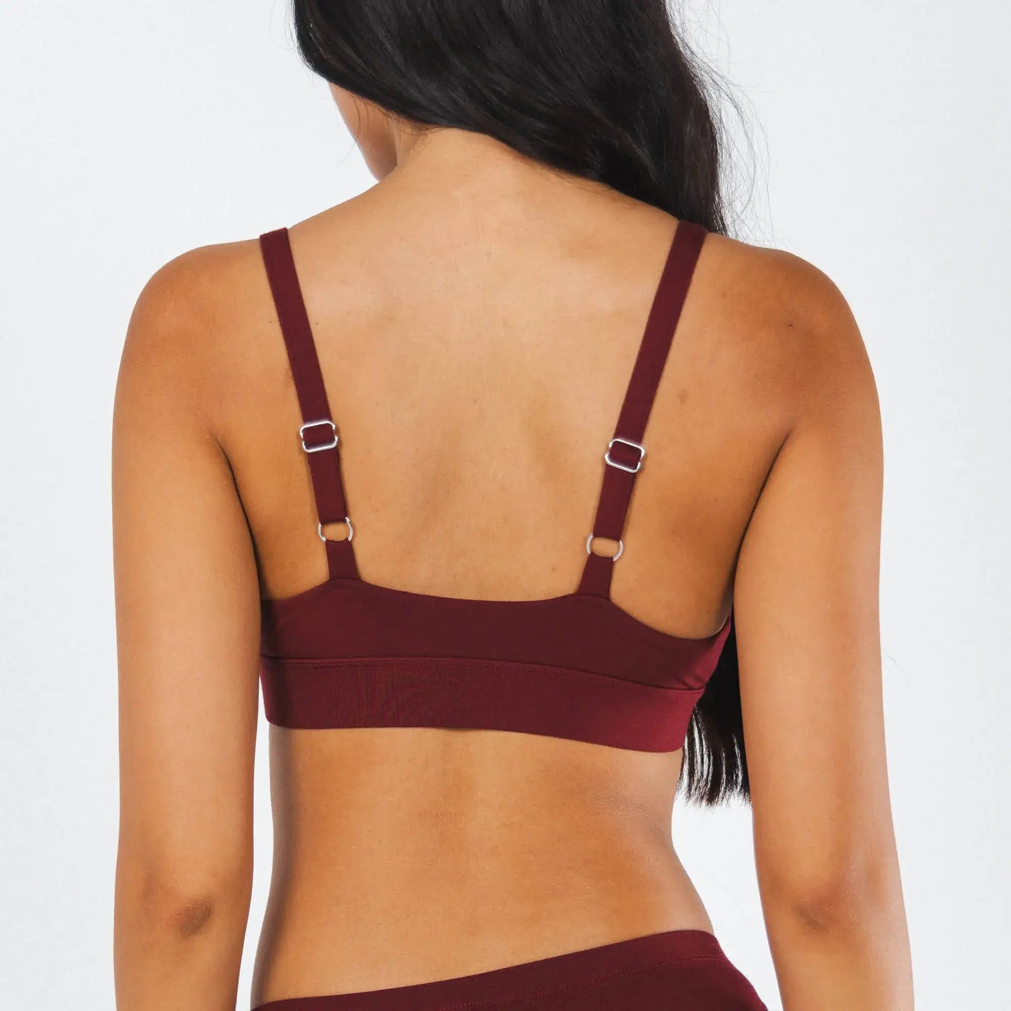 The Sommelier | Burgundy Boob Hammock™ Plunge Bralette - Shinesty - Flyclothing LLC