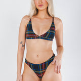 The Cappuccino | Holiday Tartan Plaid MicroModal Thong - Shinesty - Flyclothing LLC