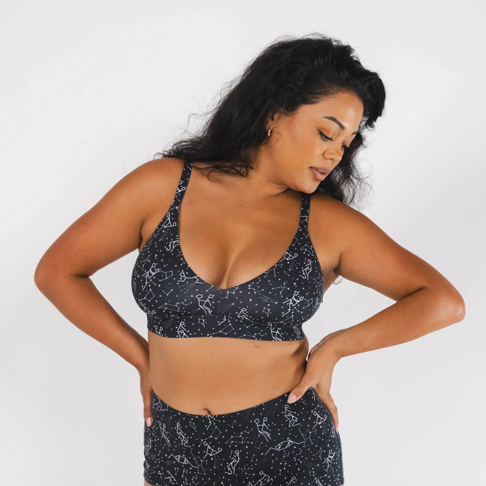 The Big Bang | Glow in the Dark Constellation Boob Hammock™ Busty Bralette - Shinesty - Flyclothing LLC