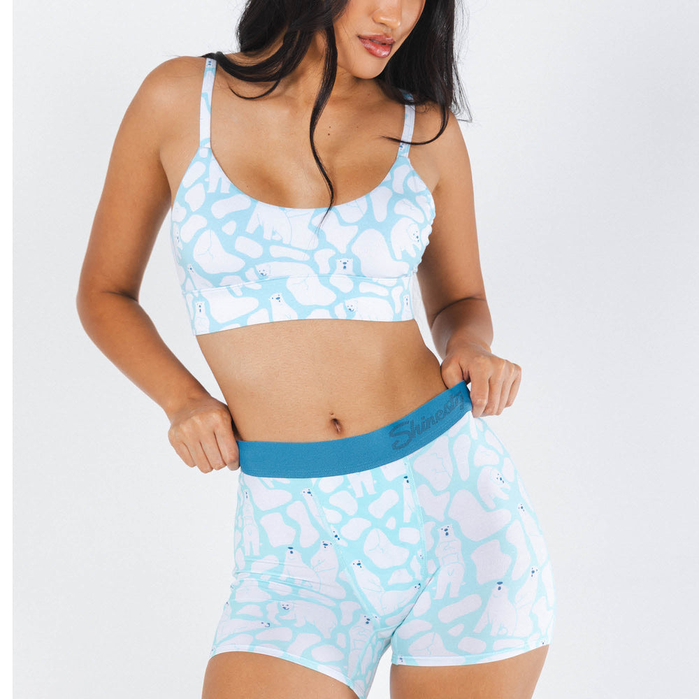 The Polar Polka | Polar Bear Scene Women’s Boxers - Shinesty - Flyclothing LLC