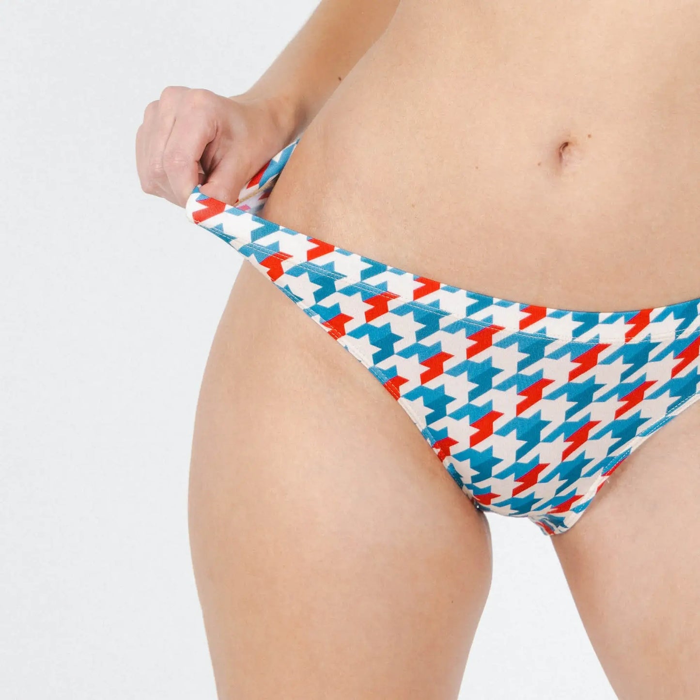 The Swanky | Retro Houndstooth Modal Bikini Underwear - Shinesty - Flyclothing LLC