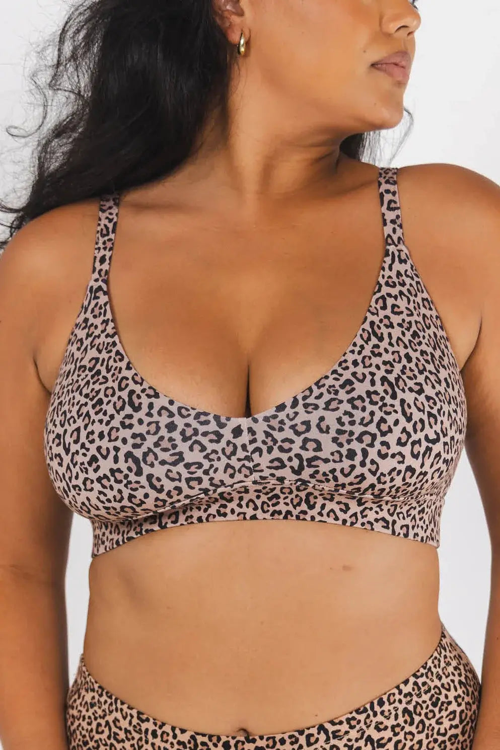 The Wild Cat | Leopard Print Boob Hammock™ Plunge Bralette - Shinesty - Flyclothing LLC