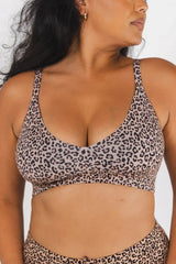 The Wild Cat | Leopard Print Boob Hammock™ Plunge Bralette - Shinesty - Flyclothing LLC