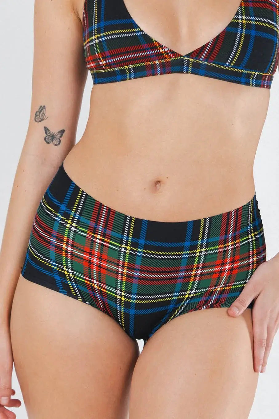The Cappuccino | Holiday Tartan Plaid Women’s Seamless Boyshort - Shinesty - Flyclothing LLC
