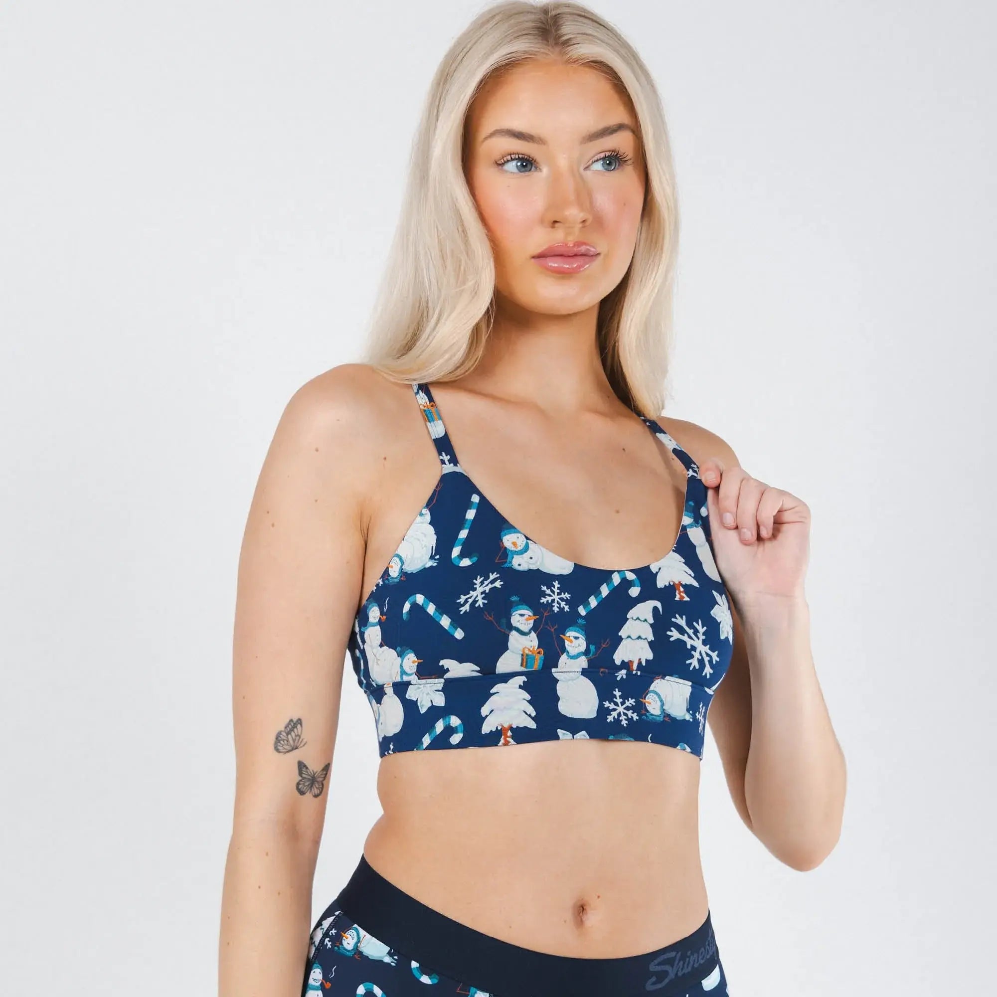 The Big Blizzard | Naughty Snowmen Boob Hammock™ Scoop Bralette - Shinesty - Flyclothing LLC