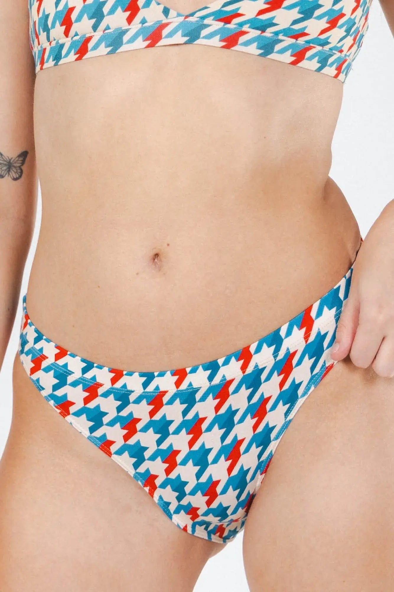 The Swanky | Retro Houndstooth Modal Bikini Underwear - Shinesty - Flyclothing LLC