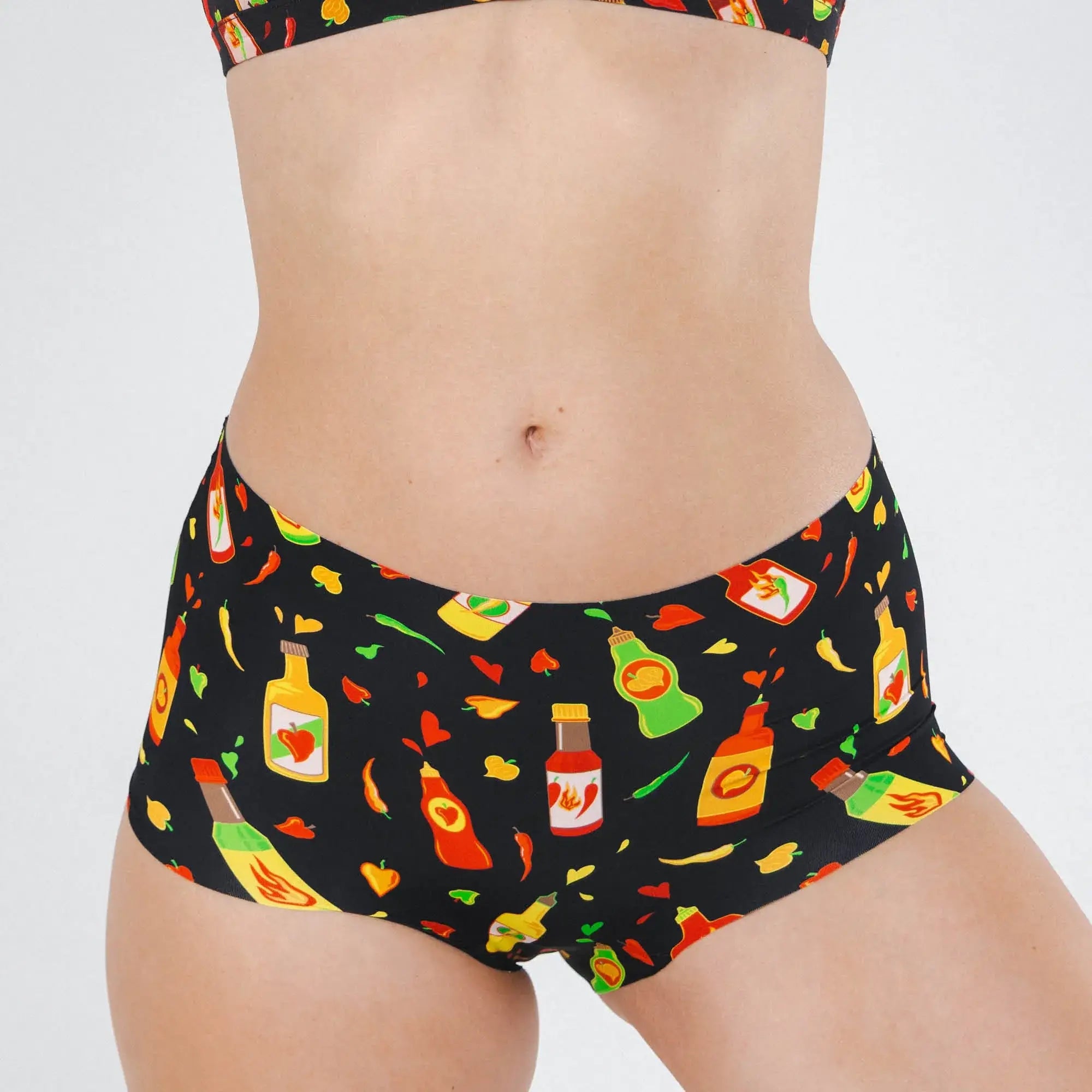 The Gotcha Sriracha | Hot Sauce Women’s Seamless Boyshort - Shinesty - Flyclothing LLC