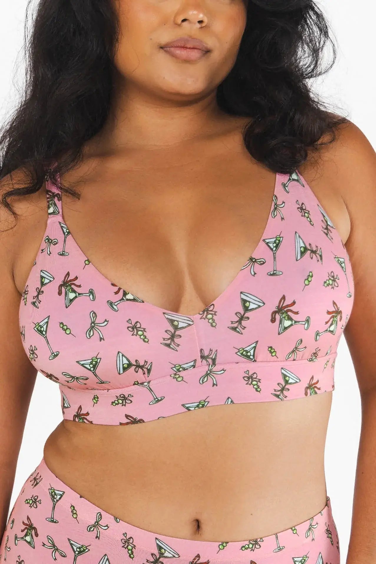 The Teeny Tini | Martini Boob Hammock™ Plunge Bralette - Shinesty - Flyclothing LLC