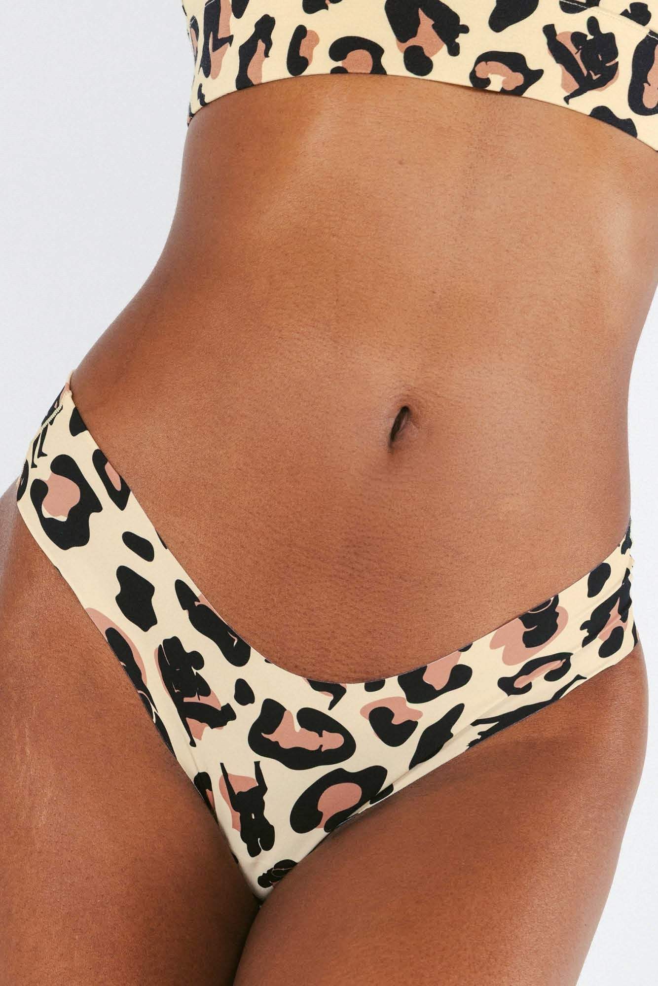 The Primal Passion | Naughty Cheetah Print Seamless Thong - Shinesty - Flyclothing LLC