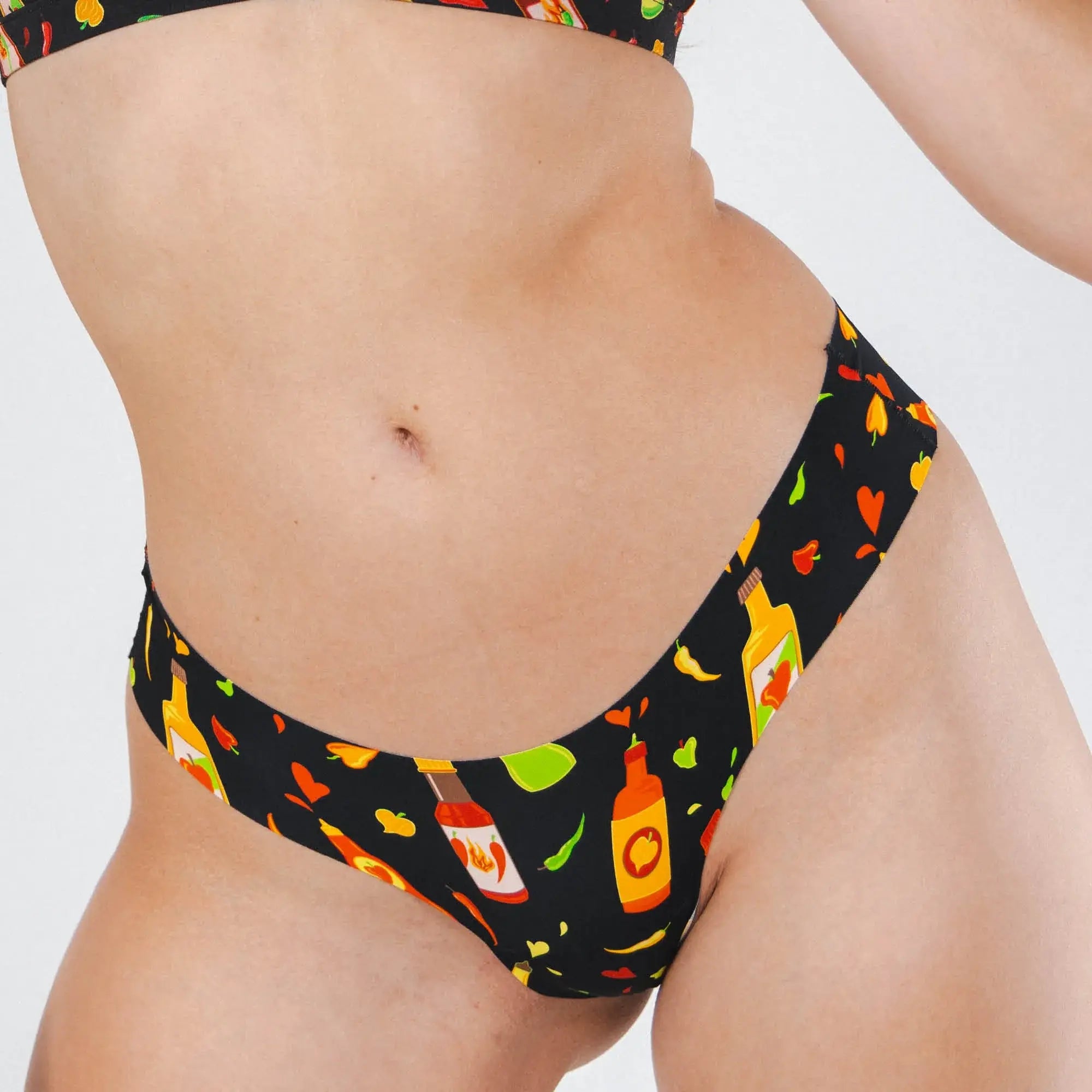 The Gotcha Sriracha | Hot Sauce Seamless Thong - Shinesty - Flyclothing LLC