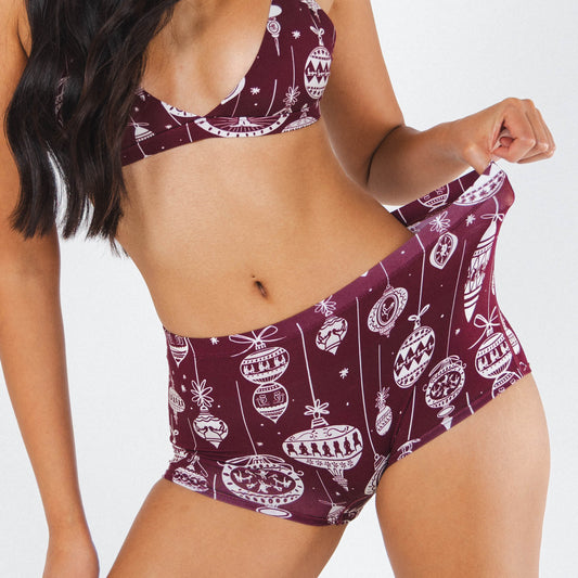 The Well Hung | Naughty Ornament Modal Boyshort Underwear