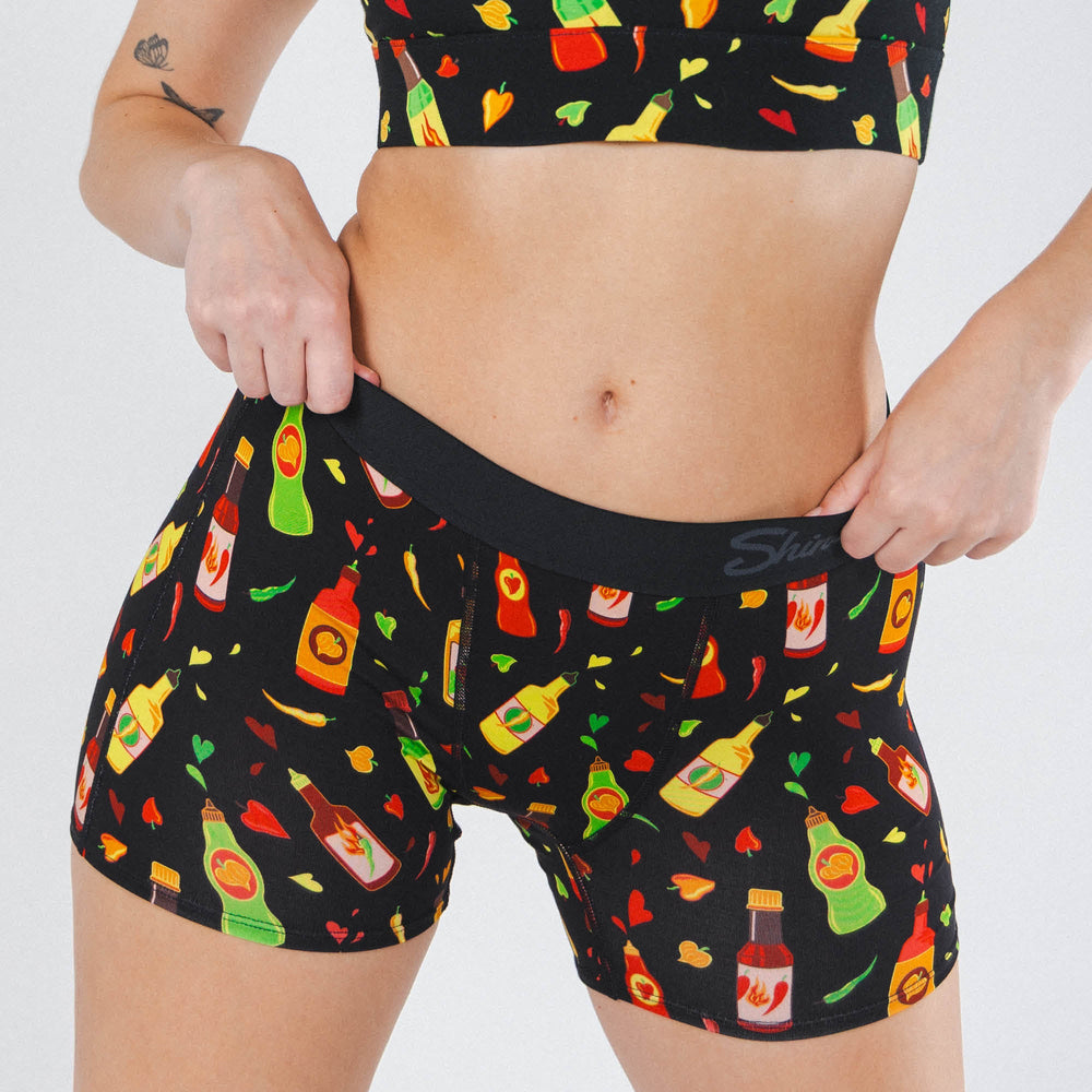 The Gotcha Sriracha | Hot Sauce Women’s Boxers - Shinesty - Flyclothing LLC