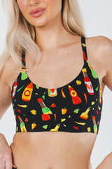 The Gotcha Sriracha | Hot Sauce Boob Hammock™ Scoop Bralette - Shinesty - Flyclothing LLC