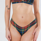 The Cappuccino | Holiday Tartan Plaid Seamless Thong - Shinesty - Flyclothing LLC