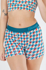 The Swanky | Retro Houndstooth Women’s Boxers - Shinesty - Flyclothing LLC