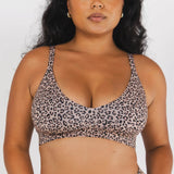 The Wild Cat | Leopard Print Boob Hammock™ Plunge Bralette - Shinesty - Flyclothing LLC