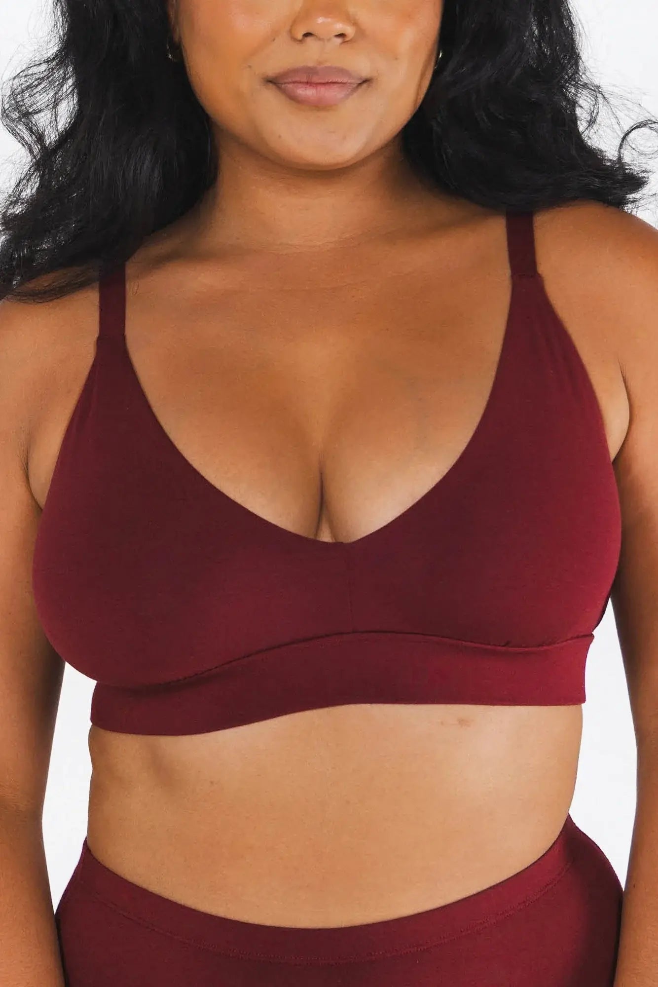 The Sommelier | Burgundy Boob Hammock™ Plunge Bralette - Shinesty - Flyclothing LLC