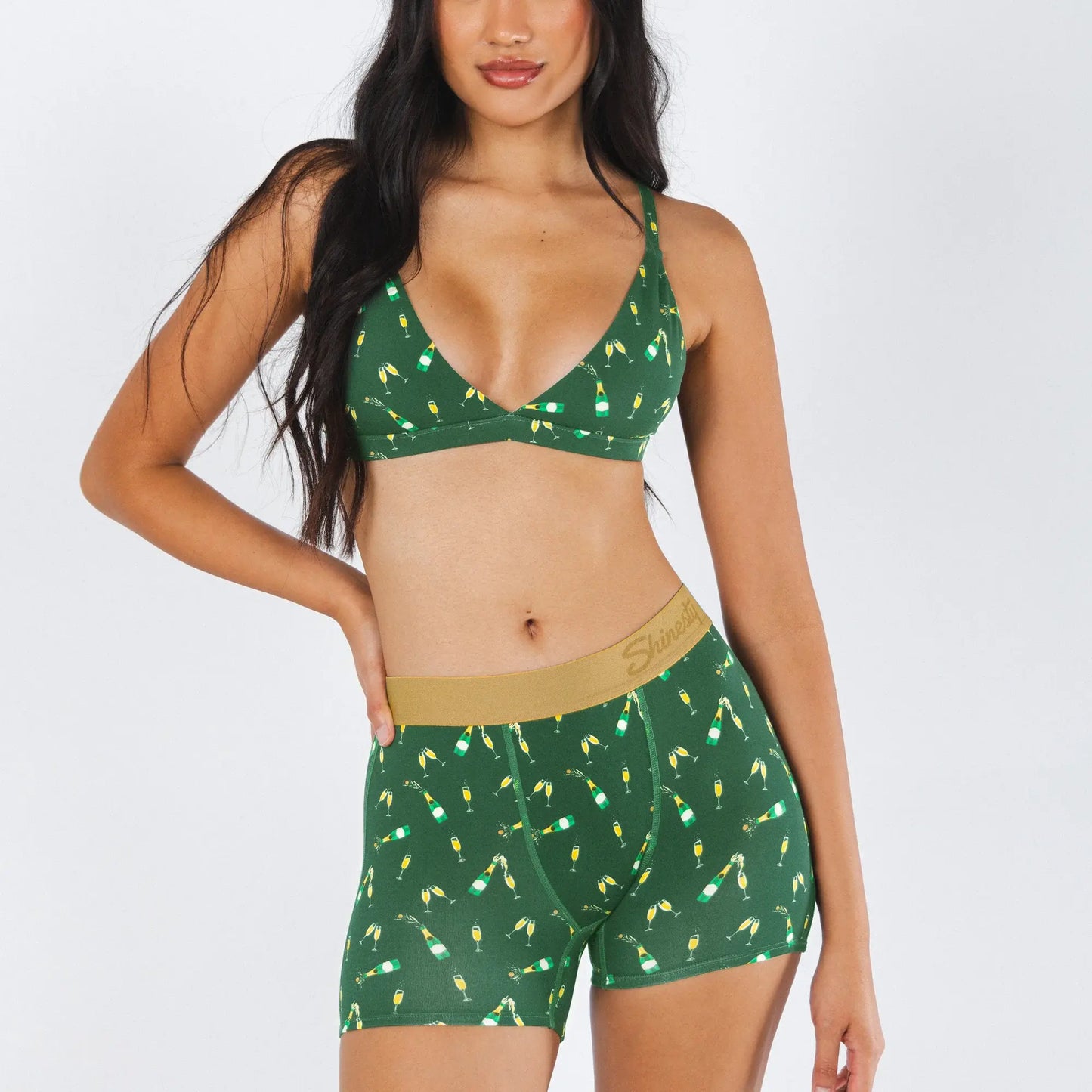The Champagne Showers | New Years Women’s Boxers - Shinesty - Flyclothing LLC