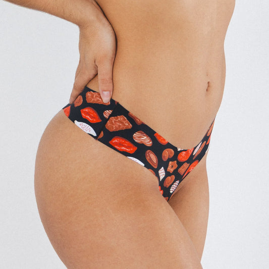 The Bonbons | Naughty Chocolates Seamless Thong - Shinesty - Flyclothing LLC