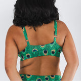 The Fancy Feather | Peacock Boob Hammock™ Plunge Bralette - Shinesty - Flyclothing LLC
