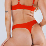 The Maraschino | Flame Scarlet Red Seamless Thong - Shinesty - Flyclothing LLC