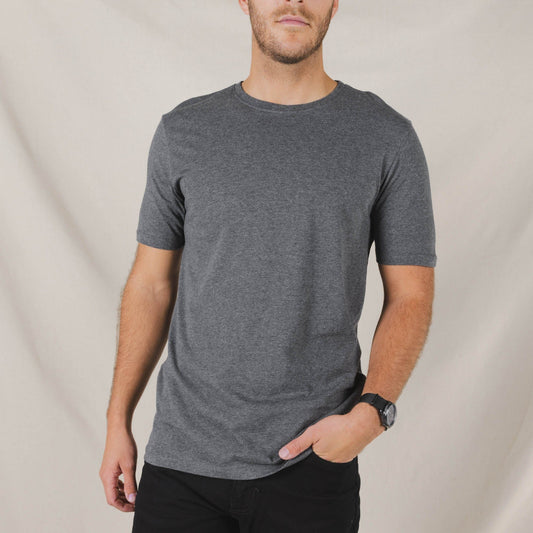 The Everyman™ Tee - Dark Heather Grey | Mens T Shirt ft. Super Stupid-Soft™ Fabric