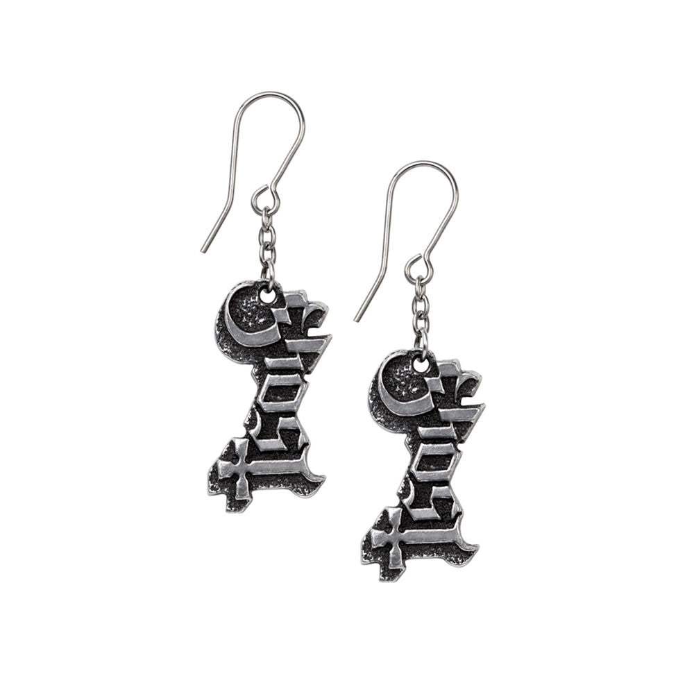 Ghost Logo Earrings - Alchemy of England - Flyclothing LLC