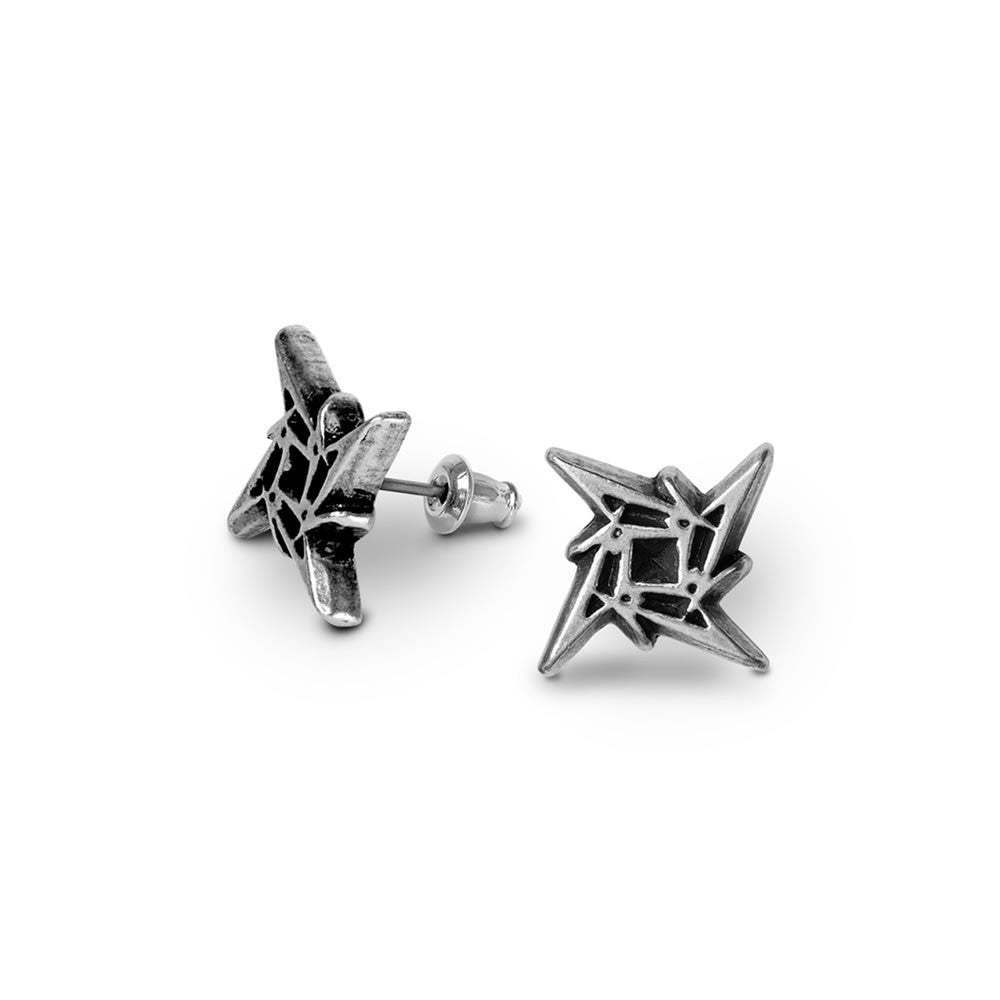 Metallica Ninja Star Logo Ear Stud Earrings - Alchemy of England - Flyclothing LLC
