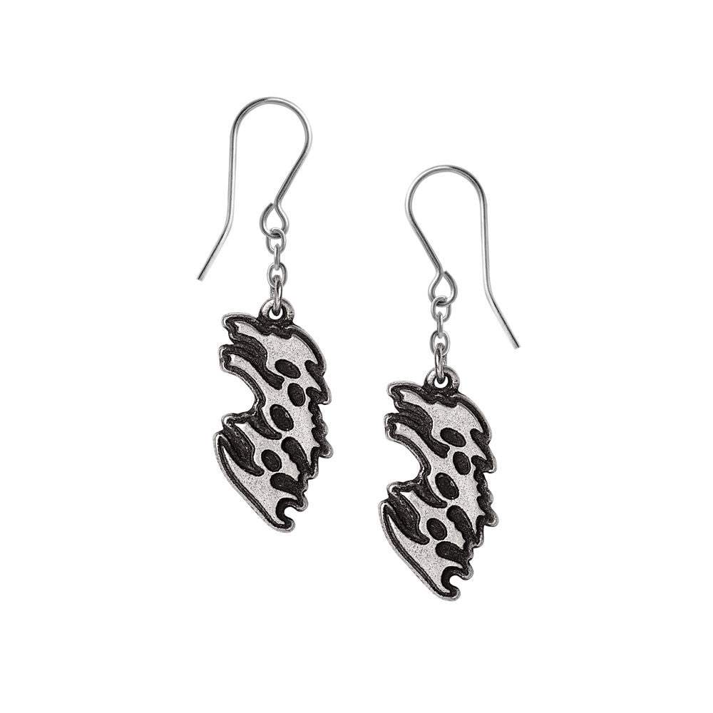 Poppy Logo Dropper Earrings - Alchemy of England - Flyclothing LLC