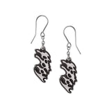 Poppy Logo Dropper Earrings - Alchemy of England - Flyclothing LLC