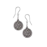 Linkin Park LP Circle Logo Dropper Earrings - Alchemy of England - Flyclothing LLC