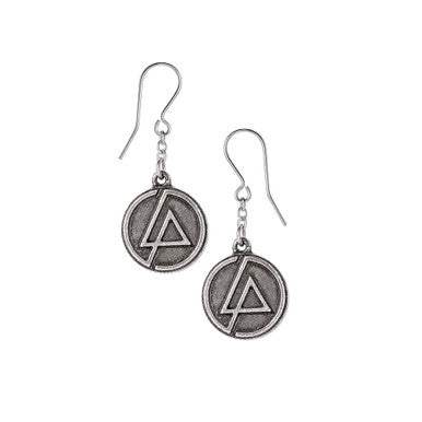 Linkin Park LP Circle Logo Dropper Earrings - Alchemy of England - Flyclothing LLC