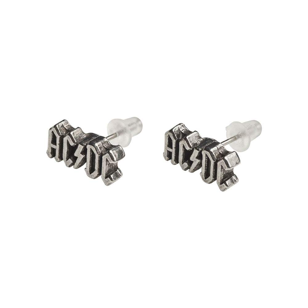 AC/DC Logo Stud Earrings - Alchemy of England - Flyclothing LLC