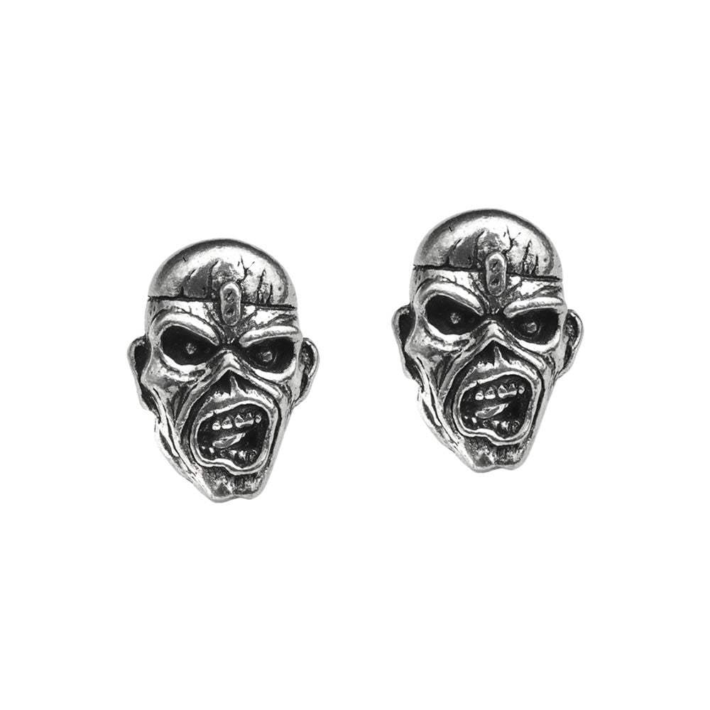 Iron Maiden Piece of Mind Stud Earrings - Alchemy of England - Flyclothing LLC