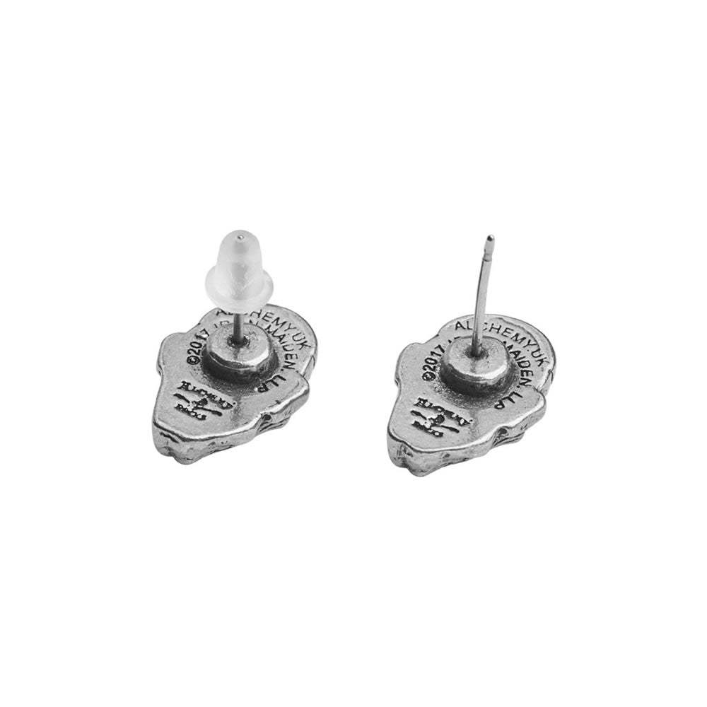 Iron Maiden Piece of Mind Stud Earrings - Alchemy of England - Flyclothing LLC