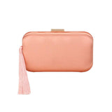 Tassel Pointed Solid Clutch Crossbody Bag - Madeline Love - Flyclothing LLC