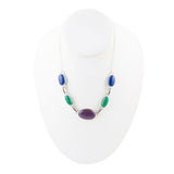 Peacock Purple Agate Multistone Necklace - Barse Jewelry