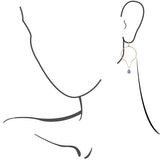 Pearl and Bronze Chain Earrings - Barse Jewelry