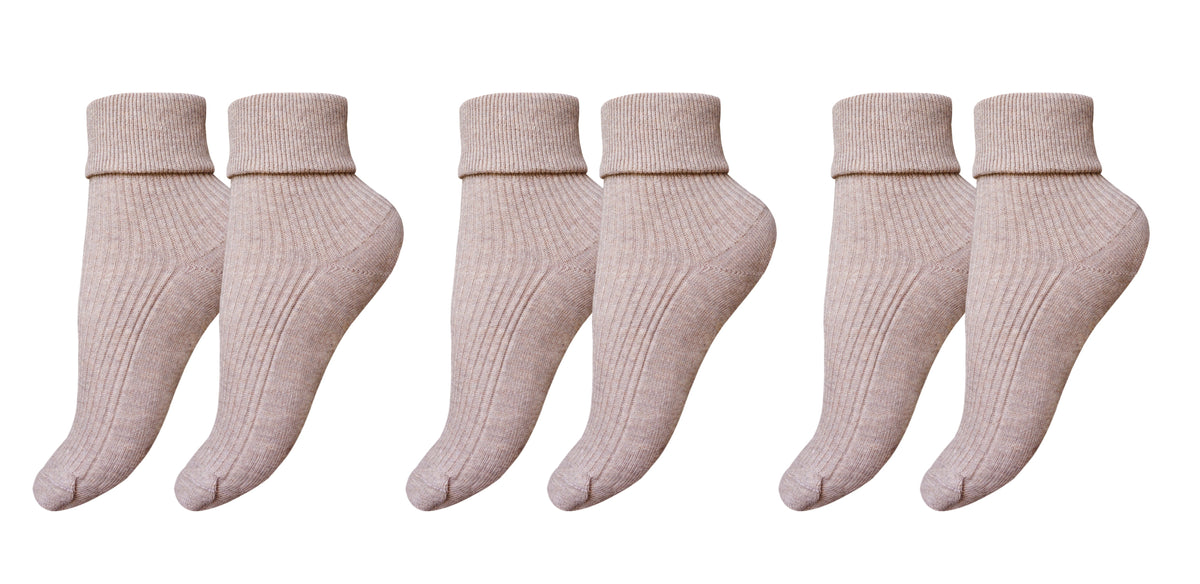 tittimitti® Women’s 100% Organic Combed Cotton Socks 3-Pack – Made in Italy - tittimitti - Flyclothing LLC