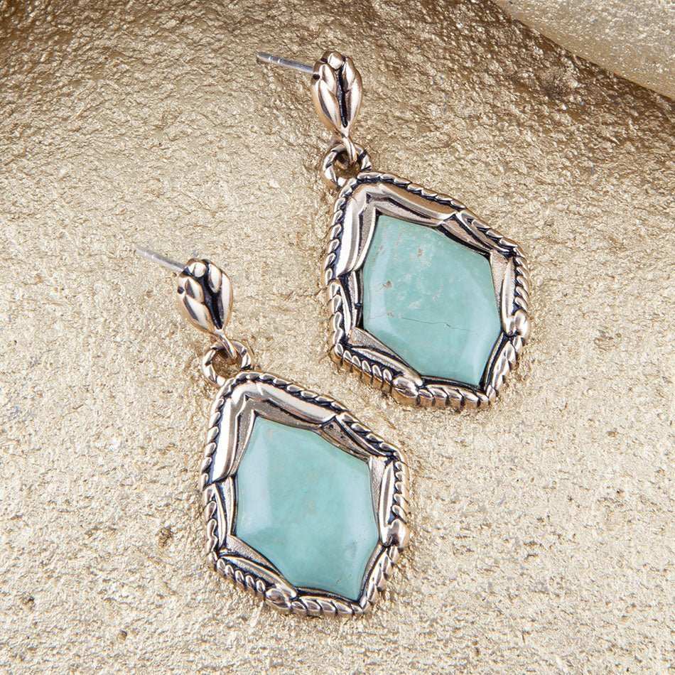 Peregrine Turquoise Post Earrings - Barse Jewelry - Flyclothing LLC