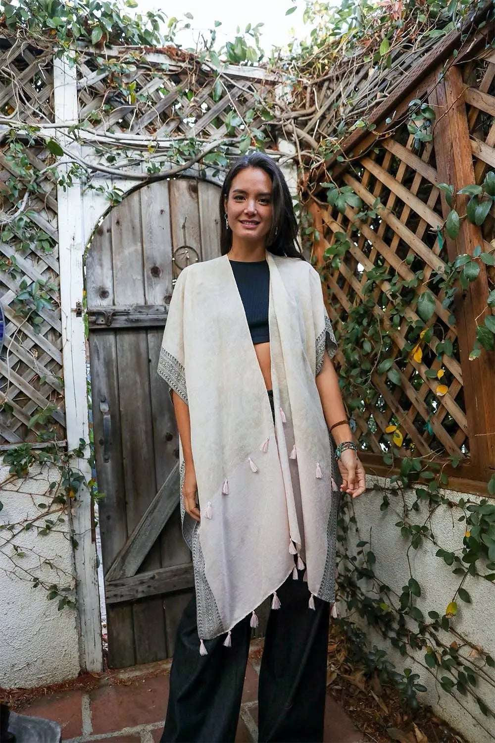 Emerald Coast Tassel Kimono - Boho Clothing and Accessories - Flyclothing LLC